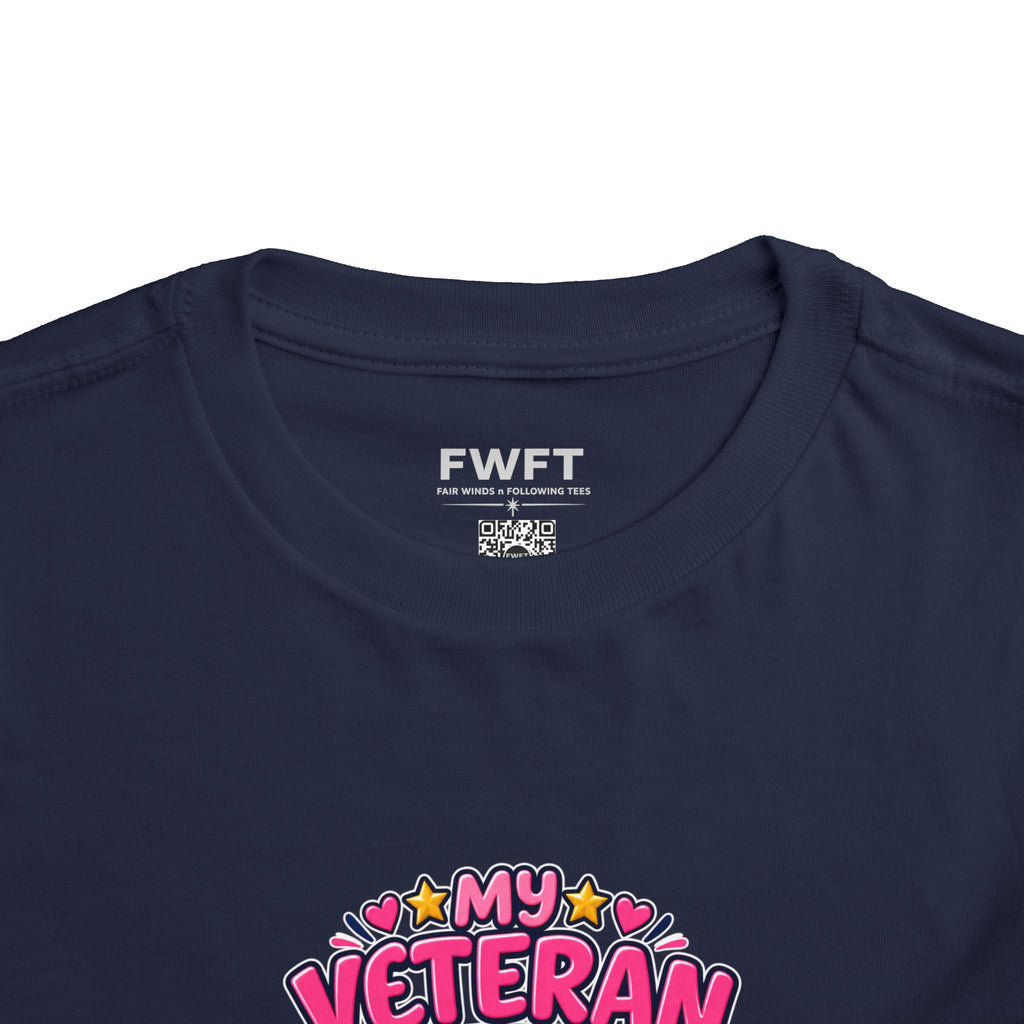 My Veteran is My Superhero Kid shirt. Daughter of a veteran shirt.