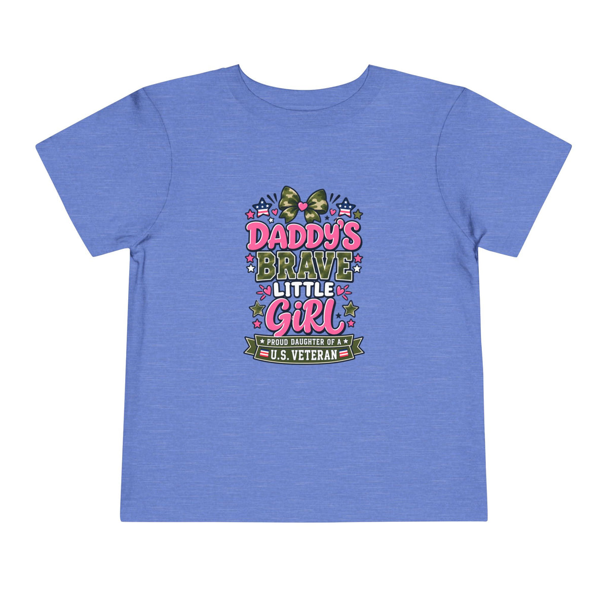 Daddy’s Brave Little Girl Shirt, Proud Daughter of a Veteran Kids Tee