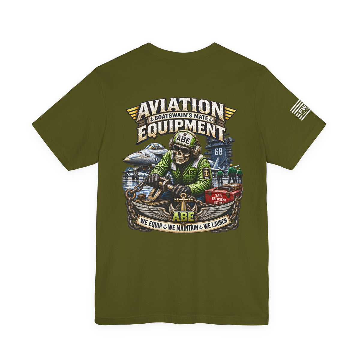 ABE (Aviation Boatswains Mate - Equipment) - Heavy Metal Rate Specific T-shirt