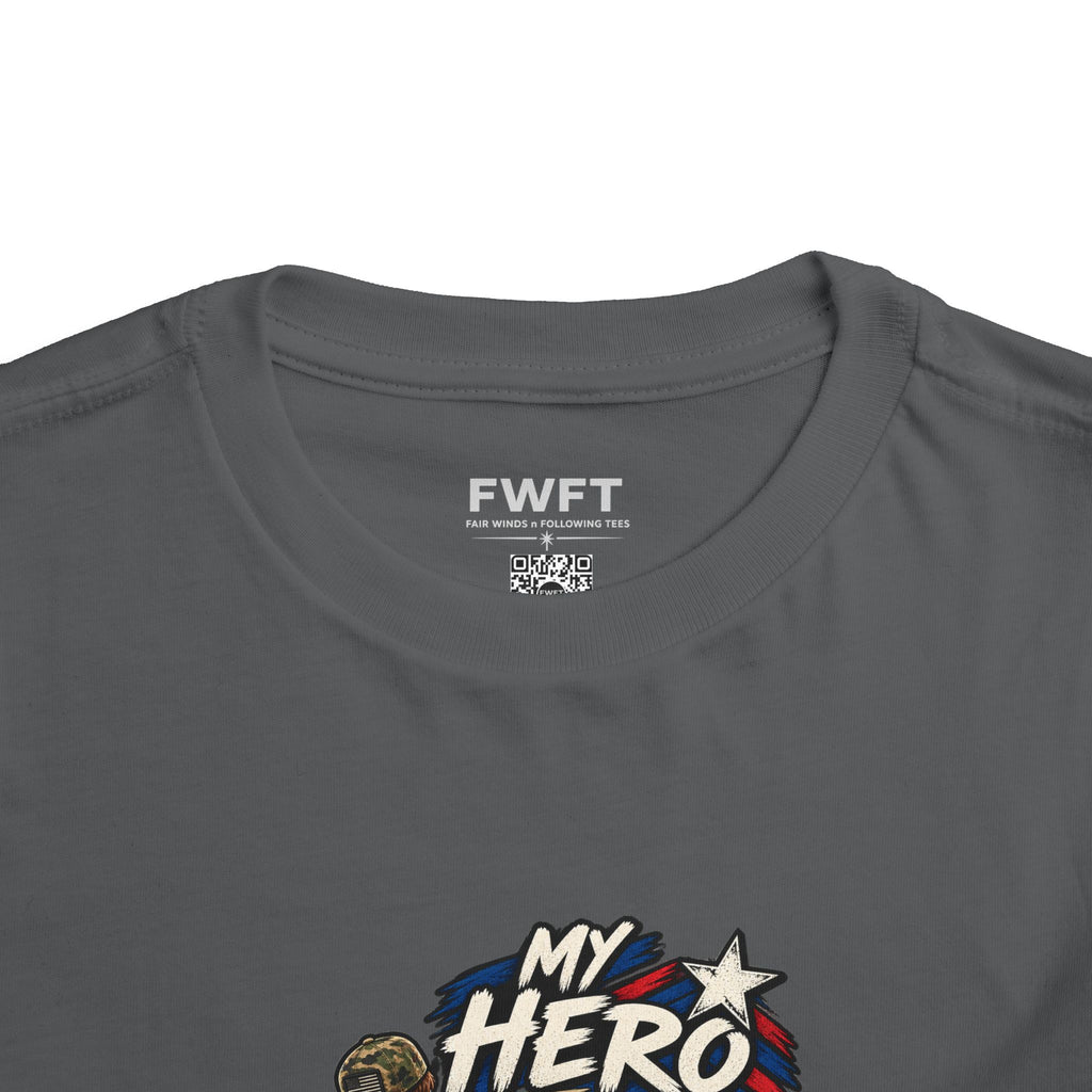 My Hero Doesn't Wear a Cape. My Hero is a Veteran. Son of a Veteran Shirt for Boys, Proud Military Kid T Shirt, Veteran Dad Son Tee, Military Family Gift, Patriotic Youth Shirt, Veteran Family