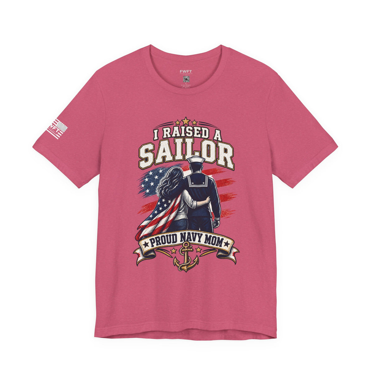 I Raised a Sailor Navy Mom Shirt, Proud Military Mother Gift, Navy Family Tee