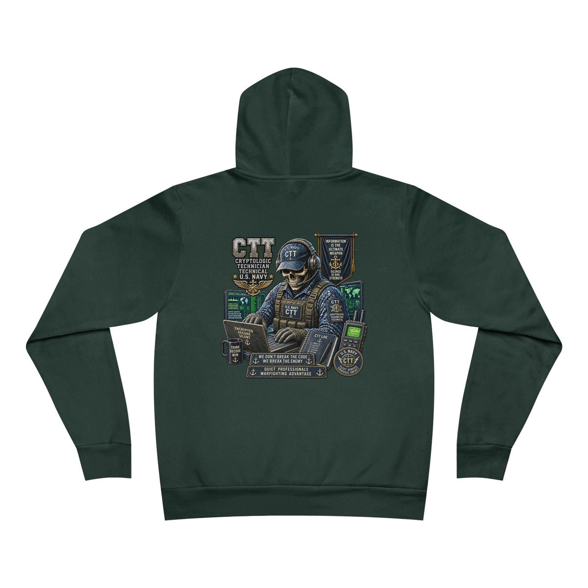 CTT (Cryptologic Technician - Technical) US Navy Heavy Metal Hoodie – Wear Your Rate with Pride