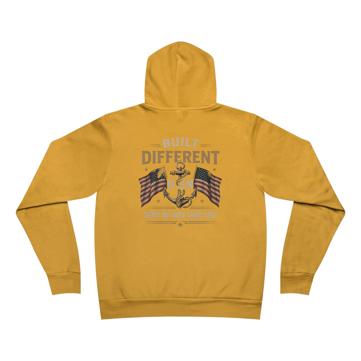 Built Different USN Hoodie – They’re Not Like Us Navy Veteran Military Graphic Sweatshirt