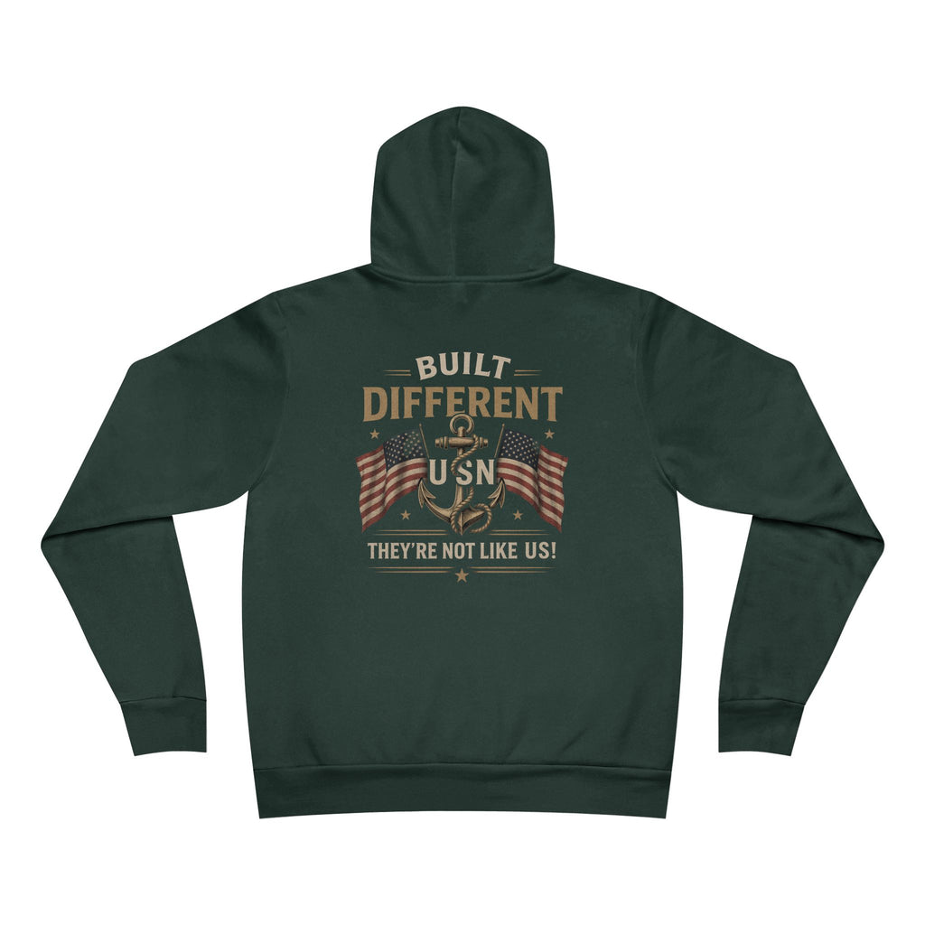 Built Different USN Hoodie – They’re Not Like Us Navy Veteran Military Graphic Sweatshirt
