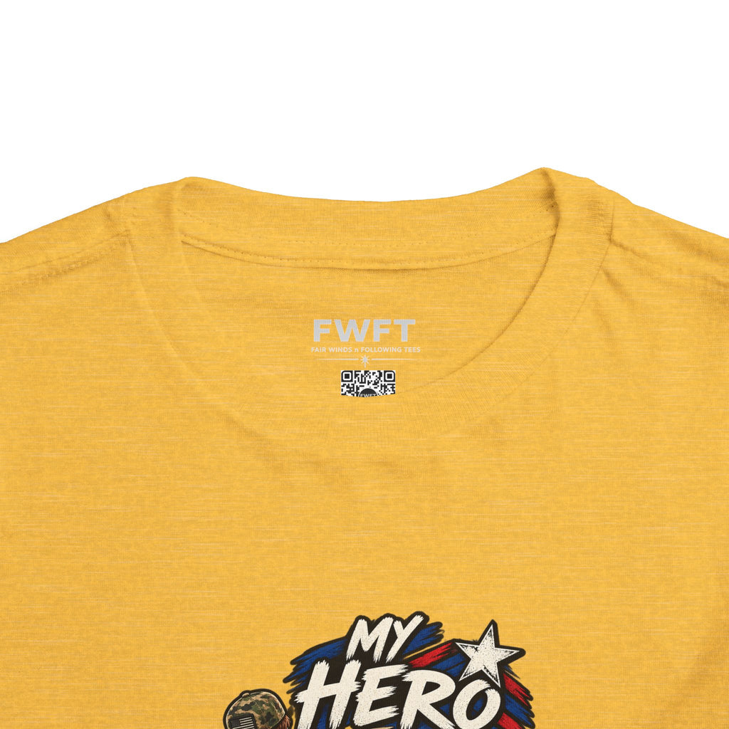 My Hero Doesn't Wear a Cape. My Hero is a Veteran. Son of a Veteran Shirt for Boys, Proud Military Kid T Shirt, Veteran Dad Son Tee, Military Family Gift, Patriotic Youth Shirt, Veteran Family