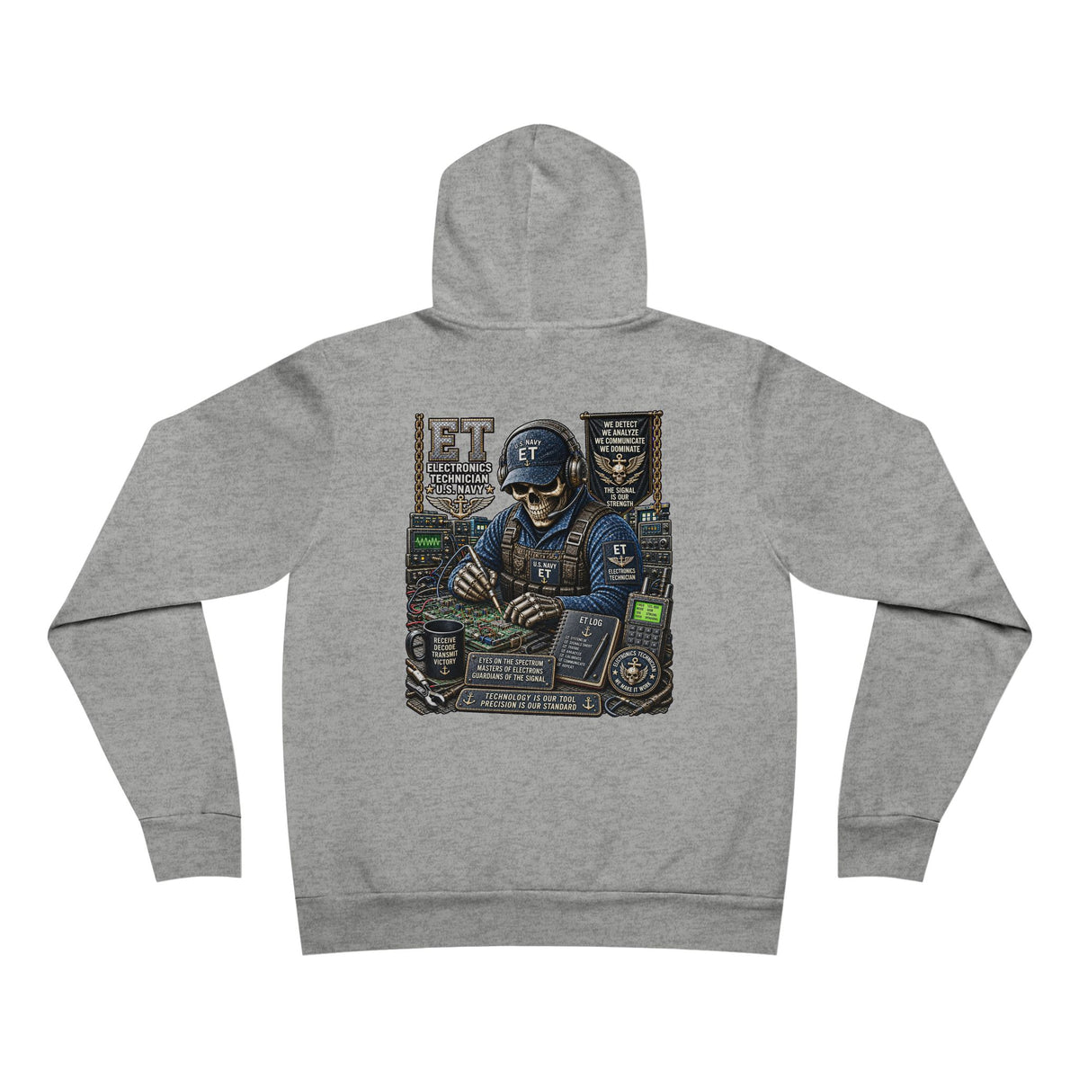 ET (Electronics Technician) US Navy Heavy Metal Hoodie – Wear Your Rate with Pride