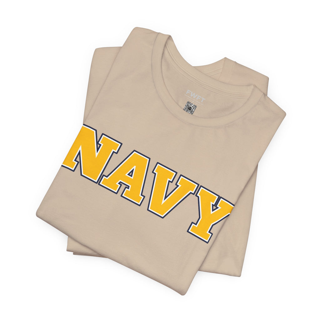 Navy Gold Shirt, Navy Veteran Tee, Military Pride T Shirt, Black Navy Gift, Sailor Apparel