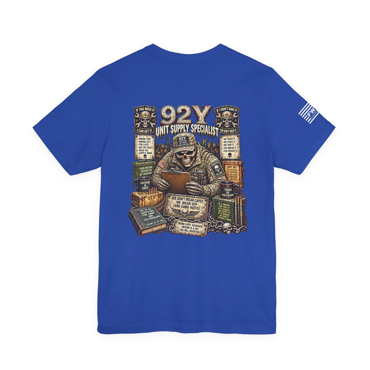 92Y (Unit Supply Specialist) - US Army Heavy Metal T-shirt | Veteran Military Shirt