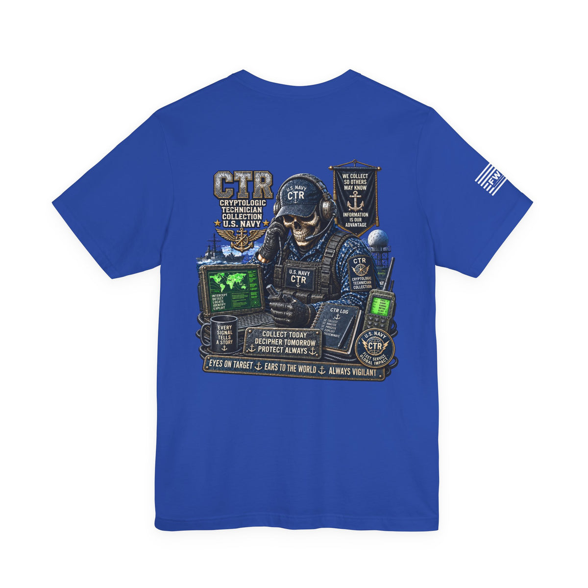 CTR (Cryptologic Technician- Collection) Heavy Metal Rate Specific T-shirt