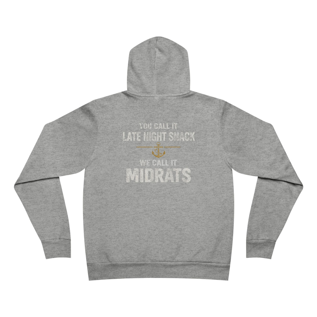 Midrats Hoodie – Civilians Call It Late Night Snack Navy Veteran Military Graphic Sweatshirt