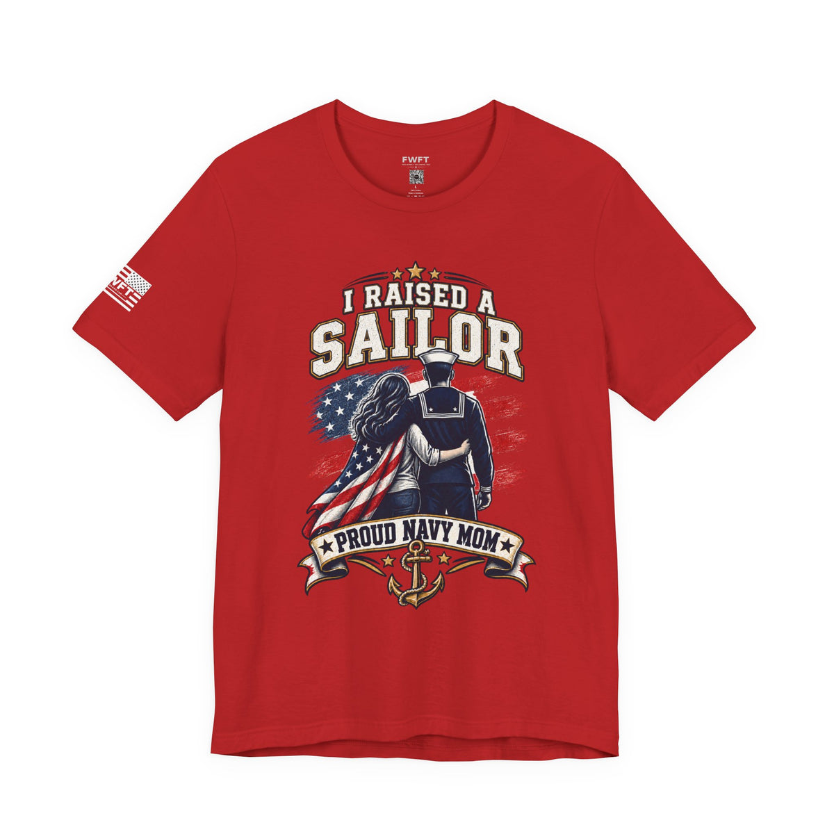 I Raised a Sailor Navy Mom Shirt, Proud Military Mother Gift, Navy Family Tee