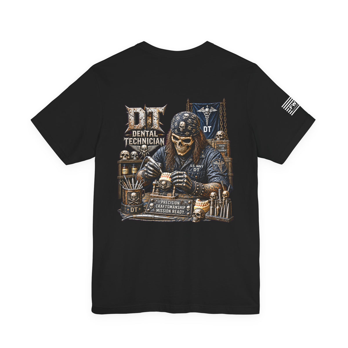 DT (Dental Technician) - Heavy Metal Rate Specific T-shirt