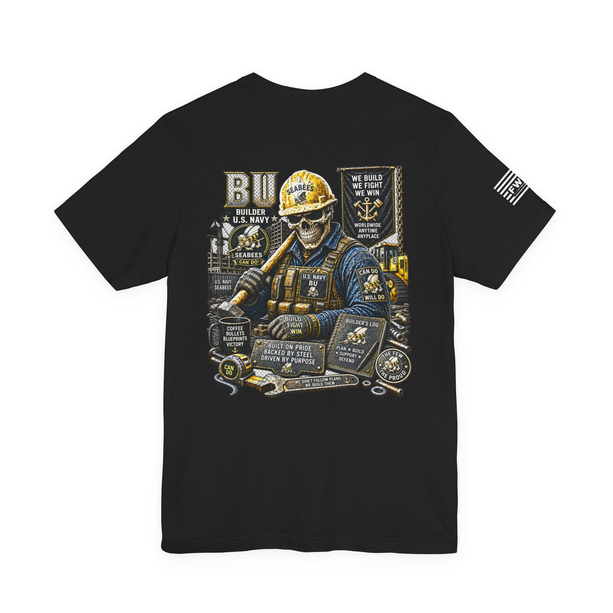 BU (Builder - Seabees) - Heavy Metal Rate Specific T-shirt