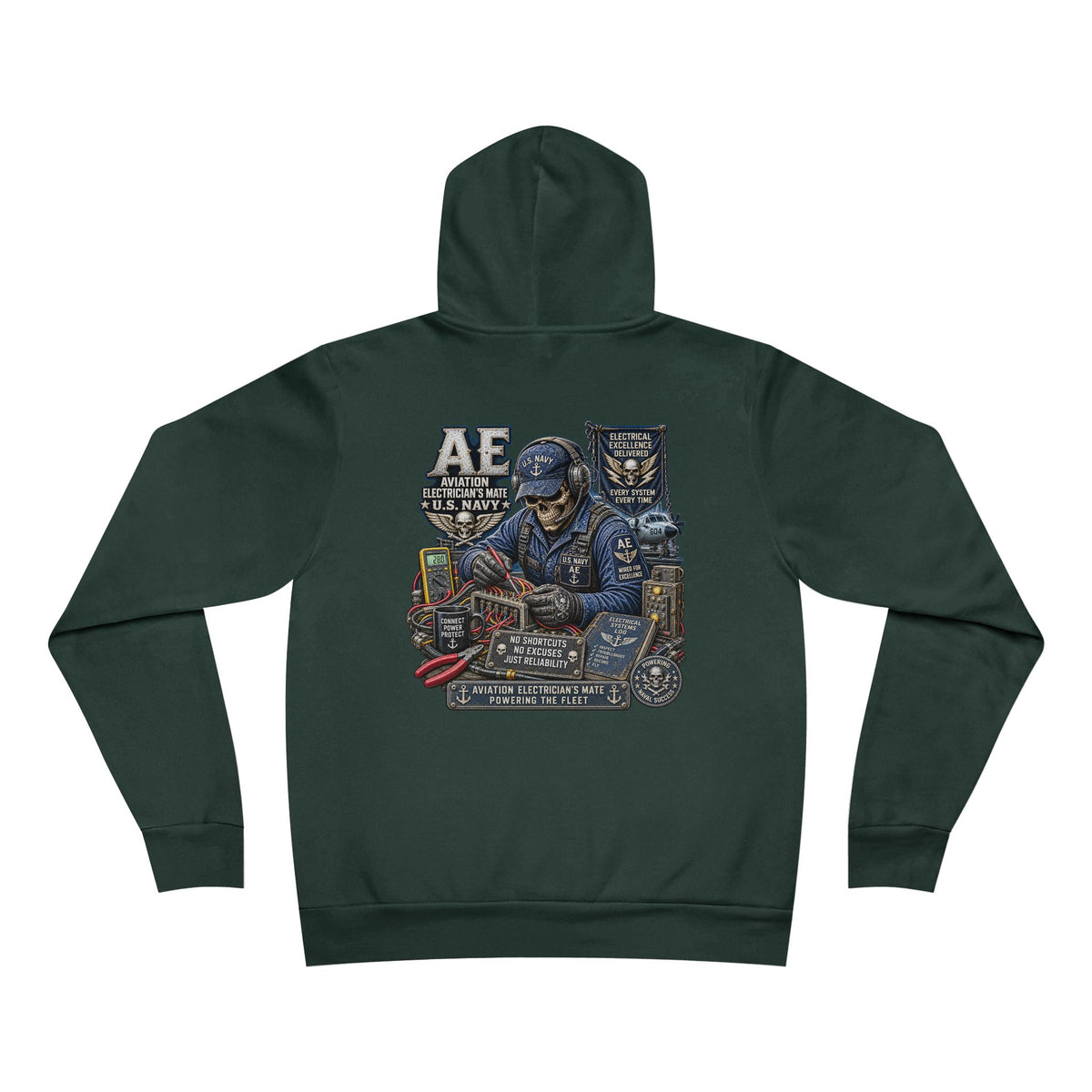 AT (Aviation Electrician's Mate) US Navy Heavy Metal Hoodie – Wear Your Rate with Pride