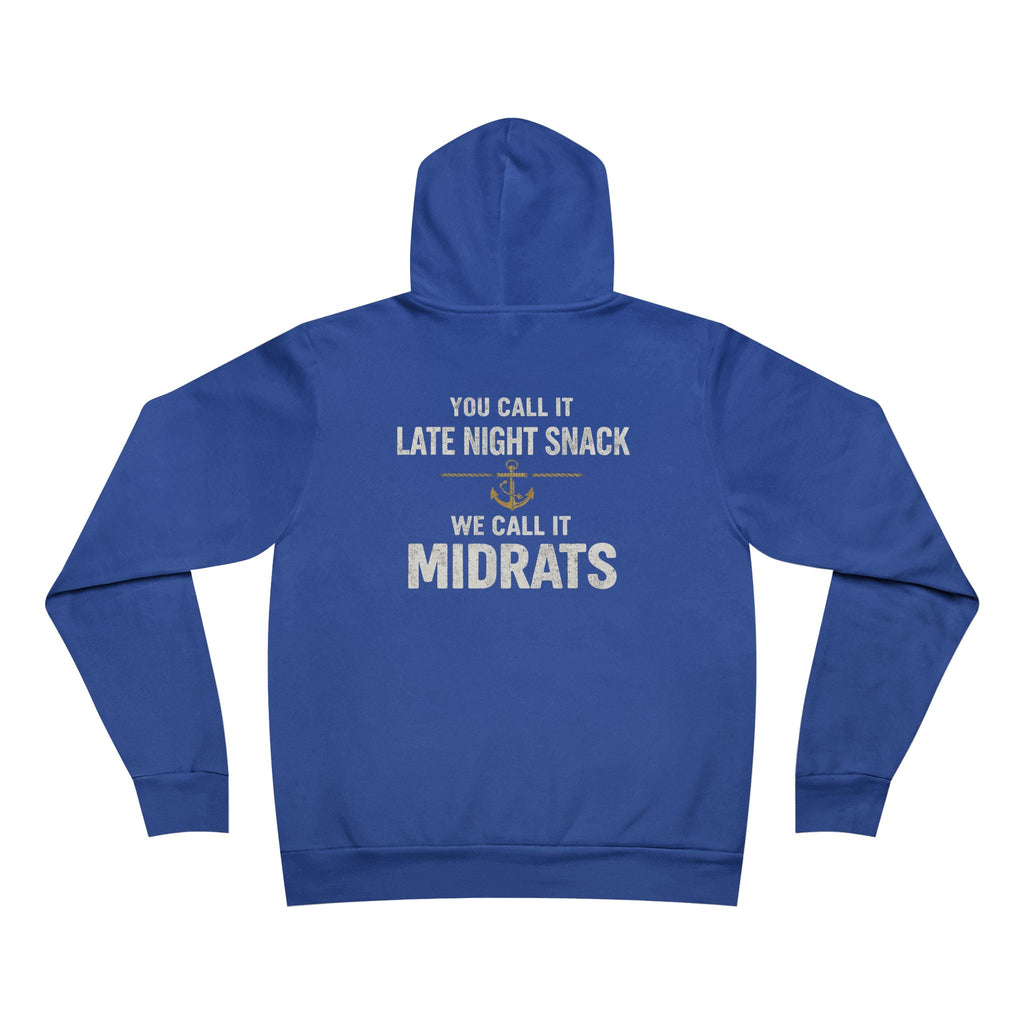 Midrats Hoodie – Civilians Call It Late Night Snack Navy Veteran Military Graphic Sweatshirt