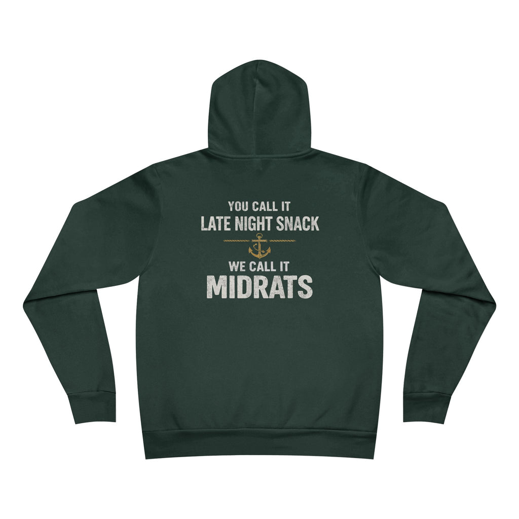 Midrats Hoodie – Civilians Call It Late Night Snack Navy Veteran Military Graphic Sweatshirt