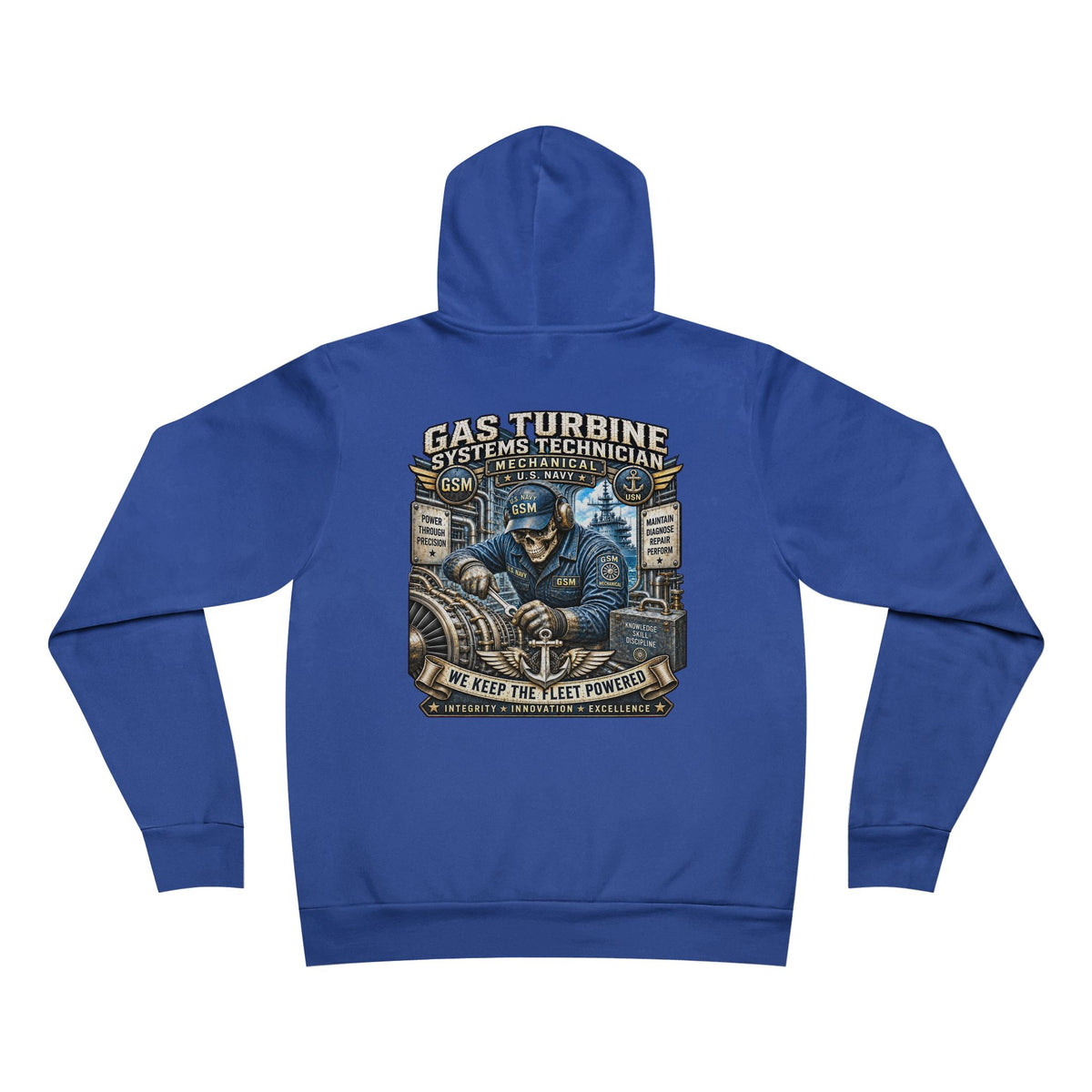 GSM (Gas Turbine Systems Technician - Mechanical) Heavy Metal Hoodie – Wear Your Rate with Pride