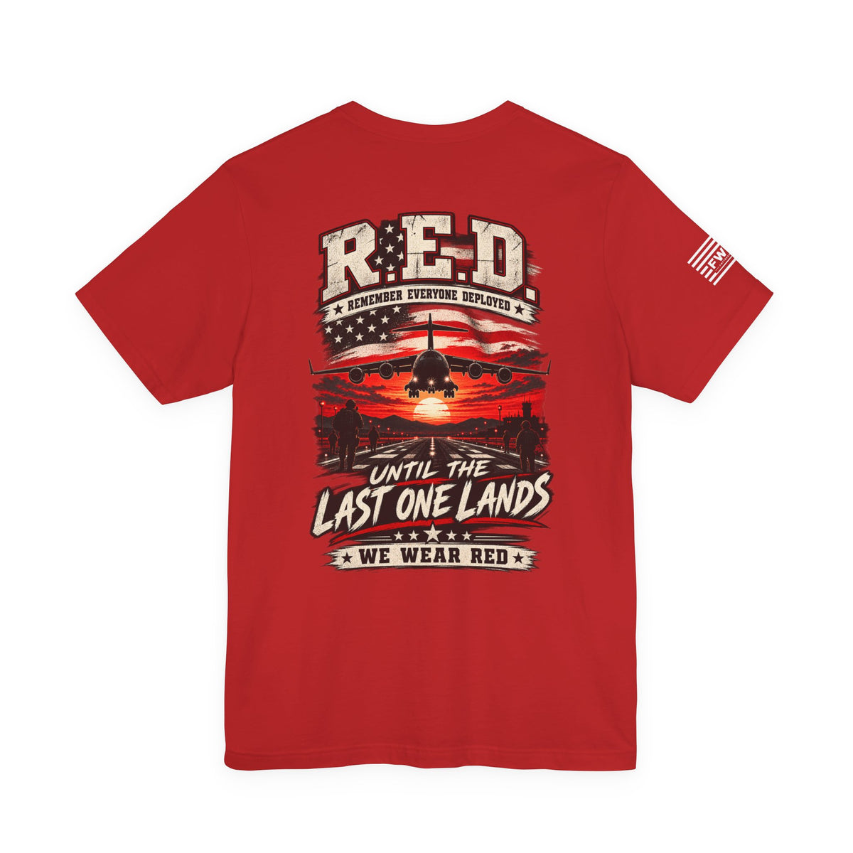 RED Friday Remember Everyone Deployed Shirt, Military Support T Shirt, Patriotic Deployment Tee, Veteran Family Military Appreciation Gift
