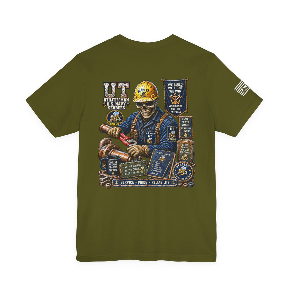 UT (Utilitiesman) - Heavy Metal Rate Specific T-shirt