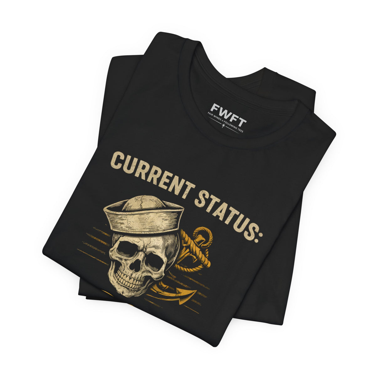 0% Civilian Left Shirt | Navy Veteran Military Humor Tee | Current Status Veteran T-Shirt