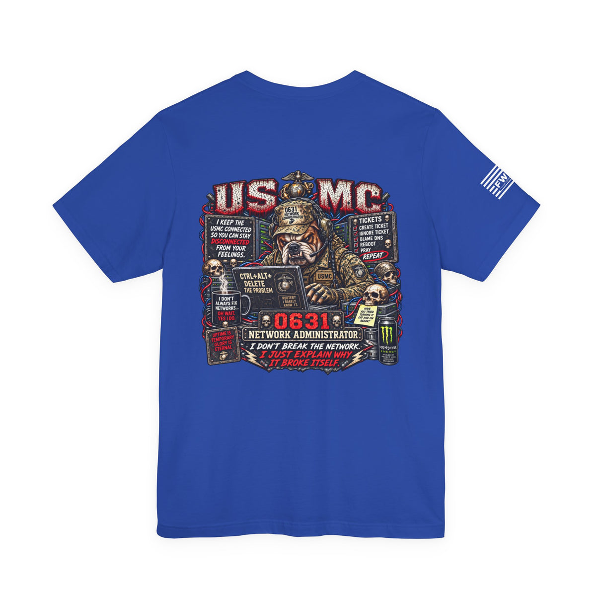 0631 Network Administrator Shirt, USMC Marine Corps Communications Veteran T-Shirt