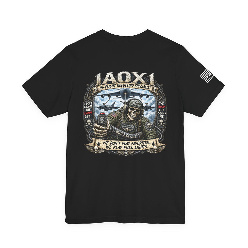 1A0X1 (In-Flight Refueling Specialist) USAF AFSC Specific Heavy Metal Edition | Air Force Veteran T-Shirt