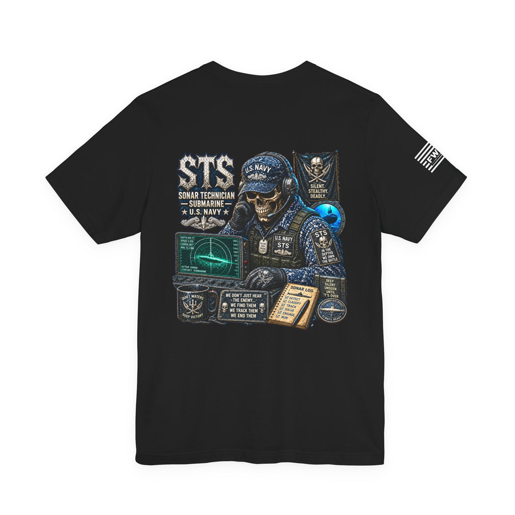 STS (Sonar Technician - Submarine) - Heavy Metal Rate Specific T-shirt