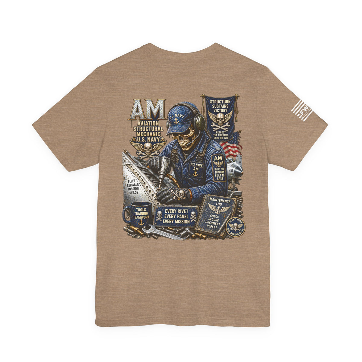 AM (Aviation Structural Mechanic) - Heavy Metal Rate Specific T-shirt