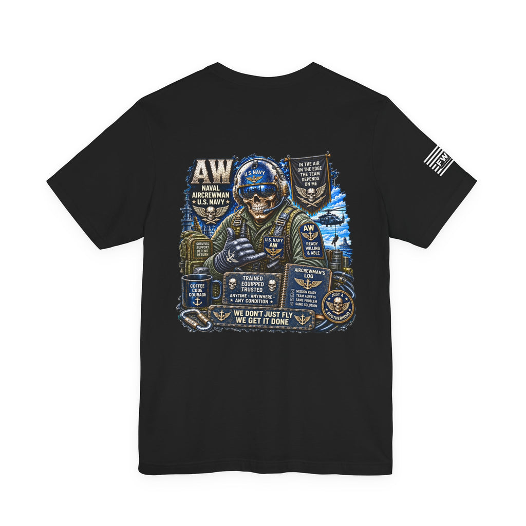 AW (Naval Aircrewman) - Heavy Metal Rate Specific T-shirt