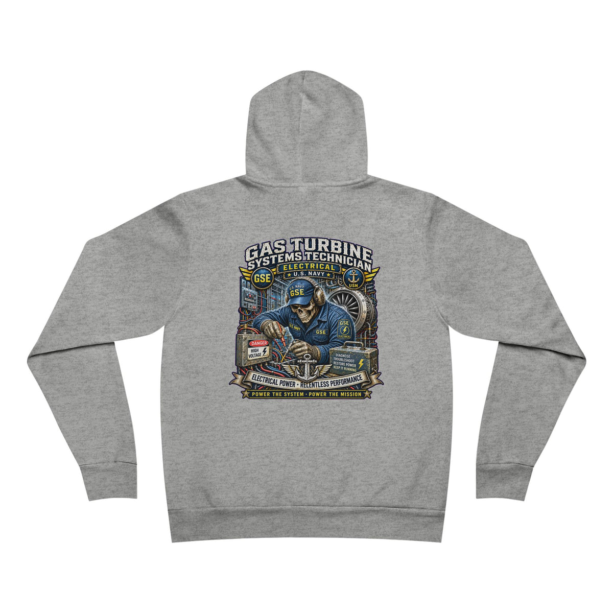 GSE (Gas Turbine Systems Technician - Electrical) Heavy Metal Hoodie – Wear Your Rate with Pride