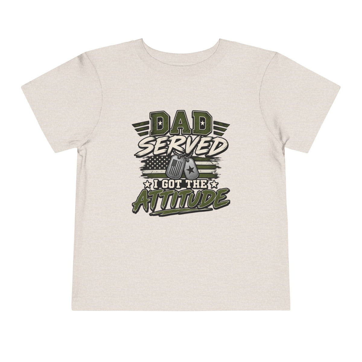Dad Served. I Got the Attitude Boy Tee. Son of a Veteran Shirt for Boys, Proud Military Kid T Shirt, Veteran Dad Son Tee, Military Family Gift, Patriotic Youth Shirt, Veteran Family