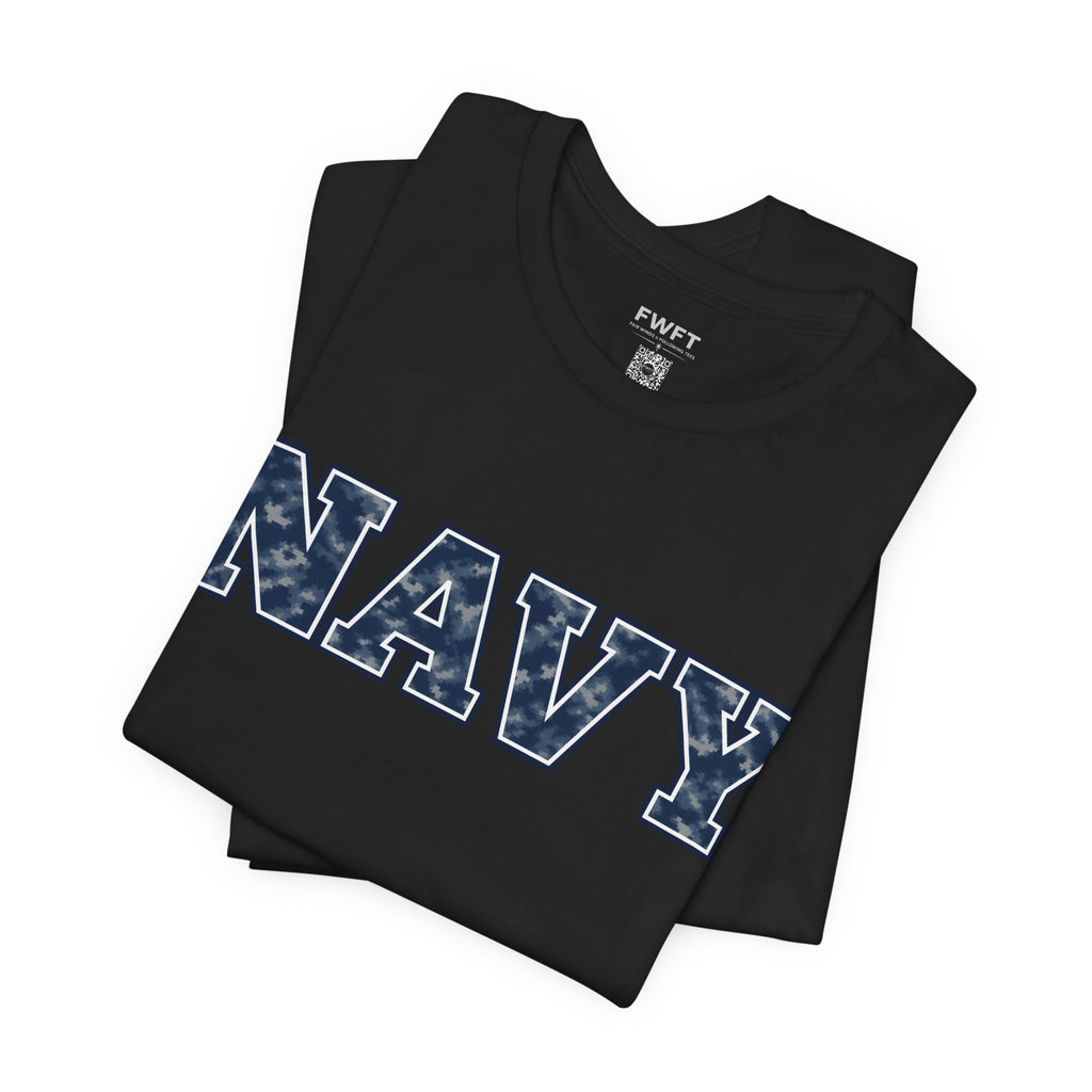 Navy Digital Camo Shirt, Navy Veteran Tee, Military Pride T Shirt, Black Navy Gift, Sailor Apparel